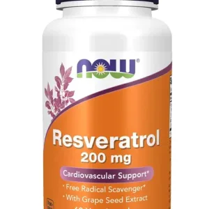 Resveratrol 200mg with Grape Seed 60 Veg Capsules